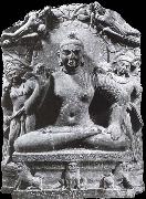 unknow artist Seated Buddha from Katra oil